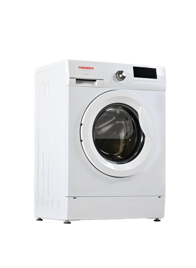 Tornado Front Load Washing Machine 6kg, 1200 RPM, Digital Display, Drum Clean & Water Level Sensor, White, TWX-FN612GOSSK - Image 4